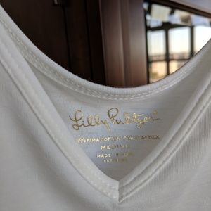 Lilly Pulitzer White Tank Top size M